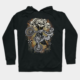 SKULL BIKER Hoodie